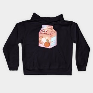 Sweet orange milk Kids Hoodie